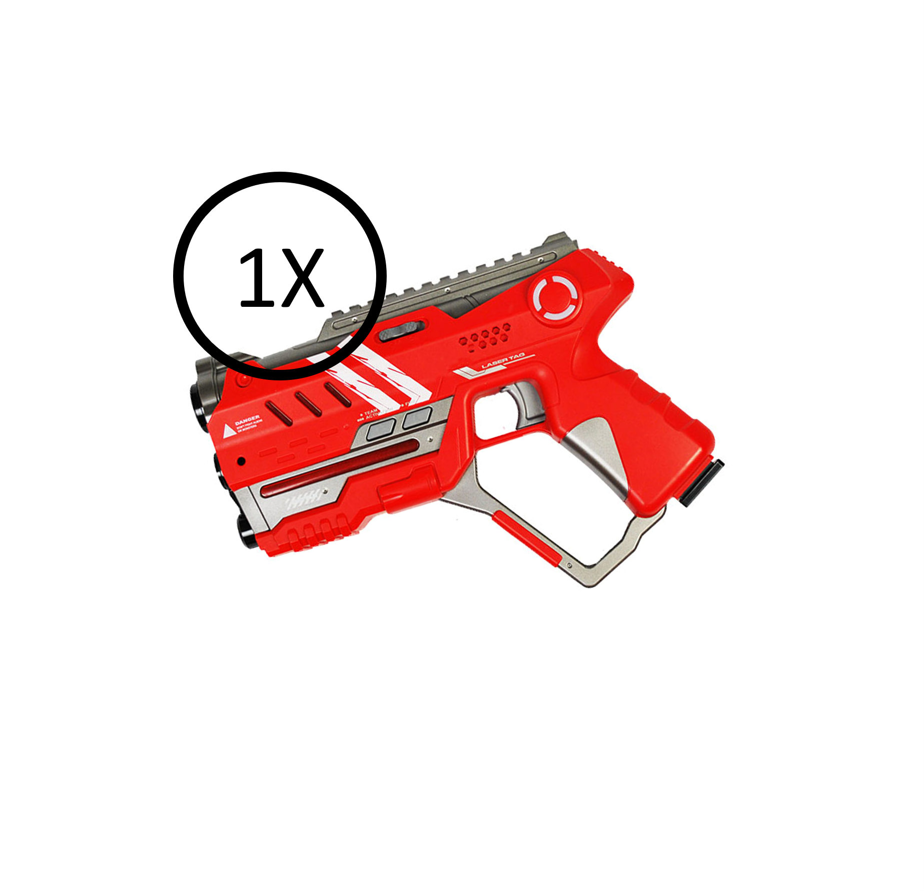 Klein lasergame geweer rood
